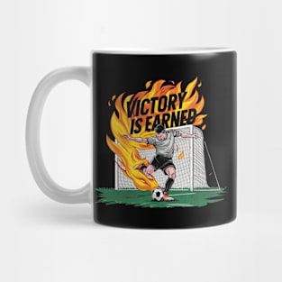 Victory Is Earned Football Lovers Mug